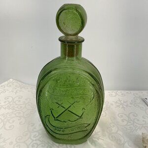 Vintage Ezra Brooks Old Ironsides Whiskey Decanter